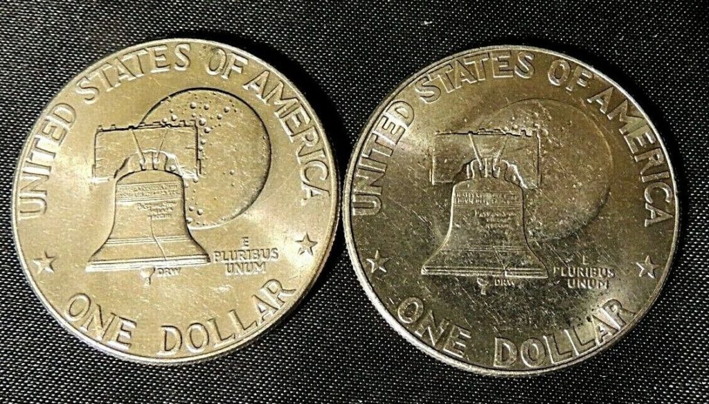 Eisenhower Dollars Two Bicentennial D Aa Angels Auction