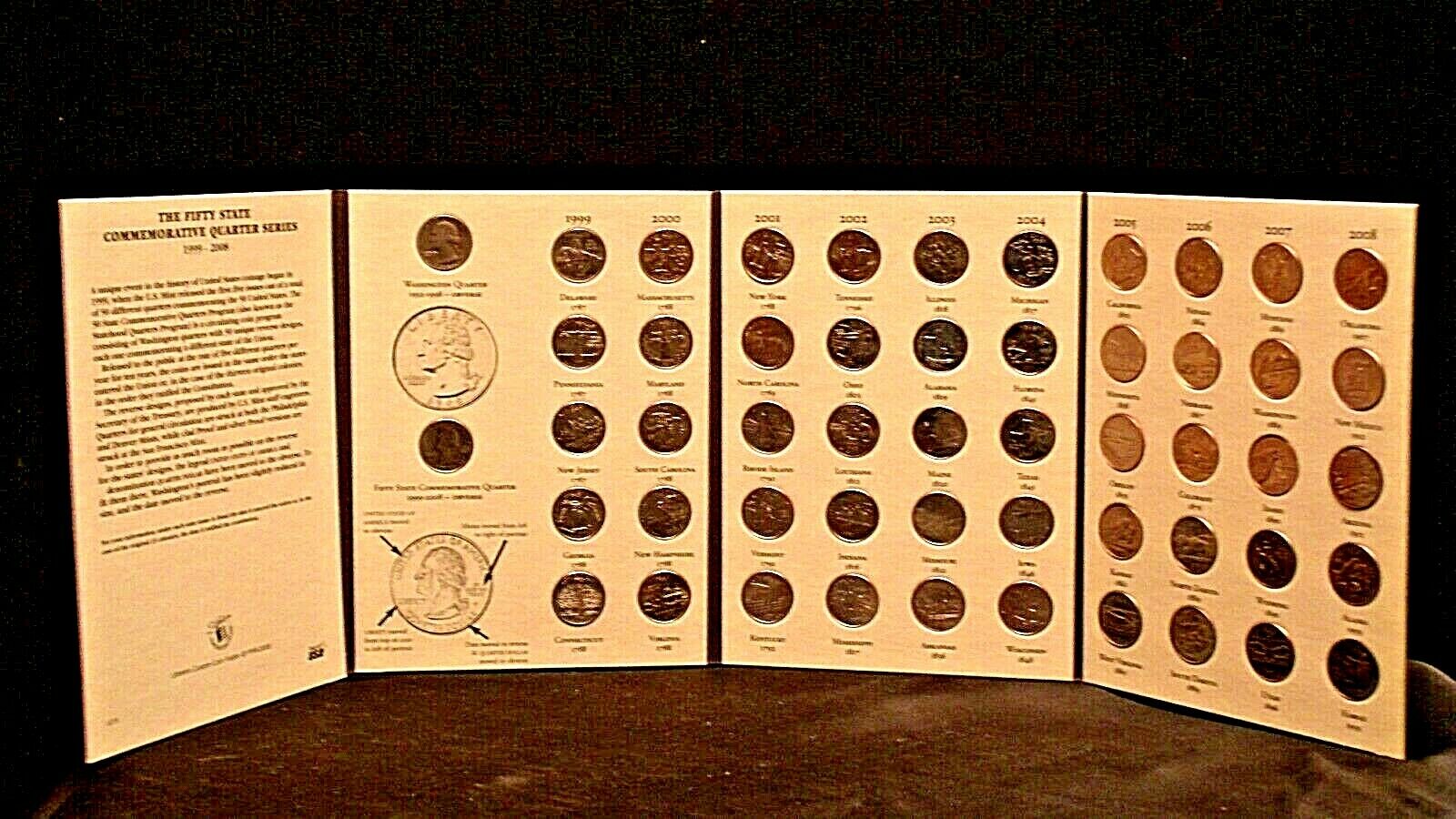 Hard Cover The 50 States Commemorative Quarters Series 1999-2008