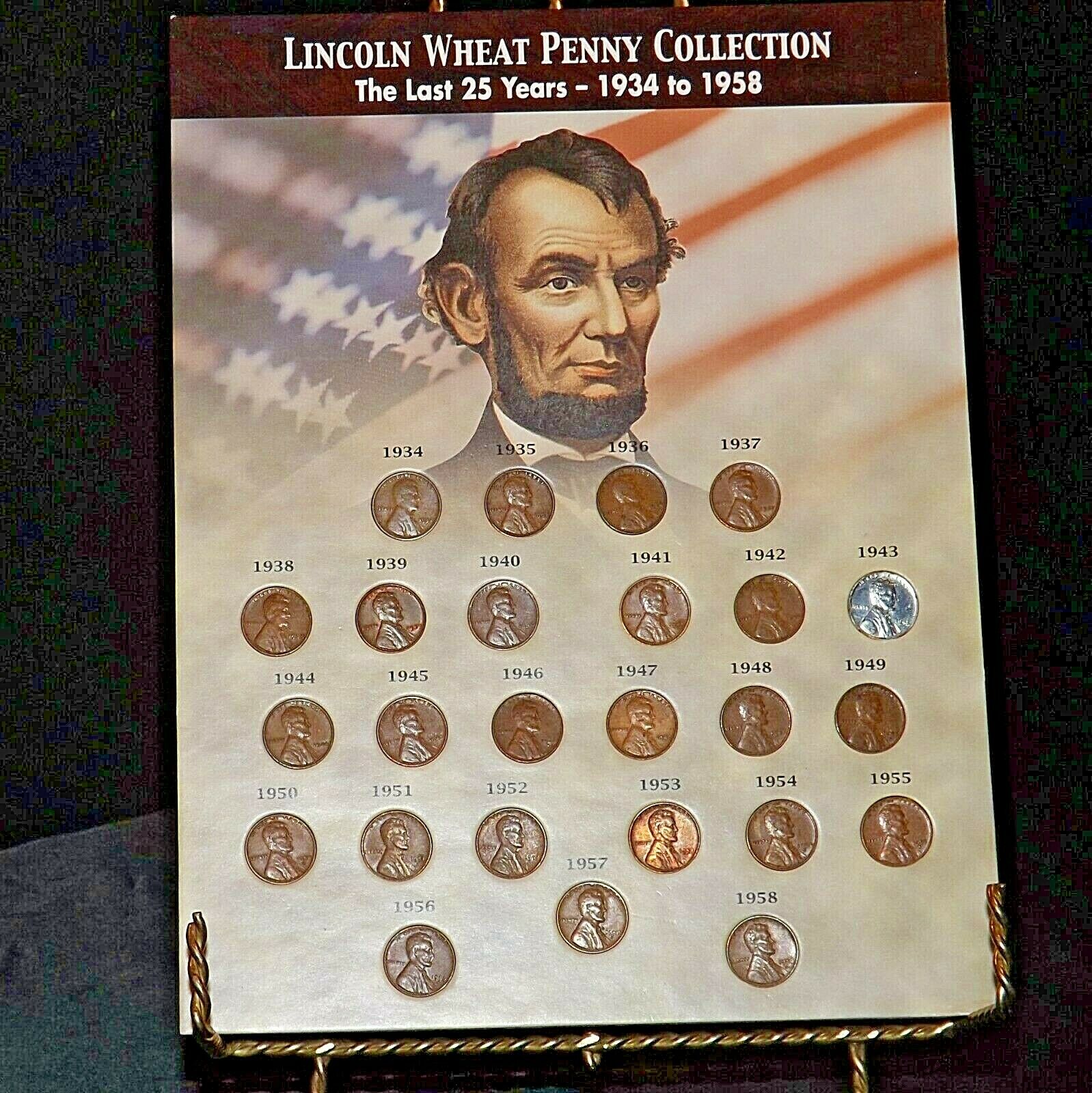 Complete Lincoln Wheat Penny Cent Collection Whitman Album 1941 - 1958 P D  S Set