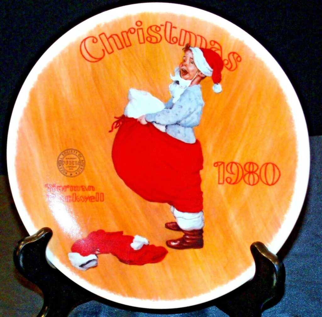 1980 Scotty Plays Santa Norman Rockwell Plate Knowles AA20-CP2229 ...