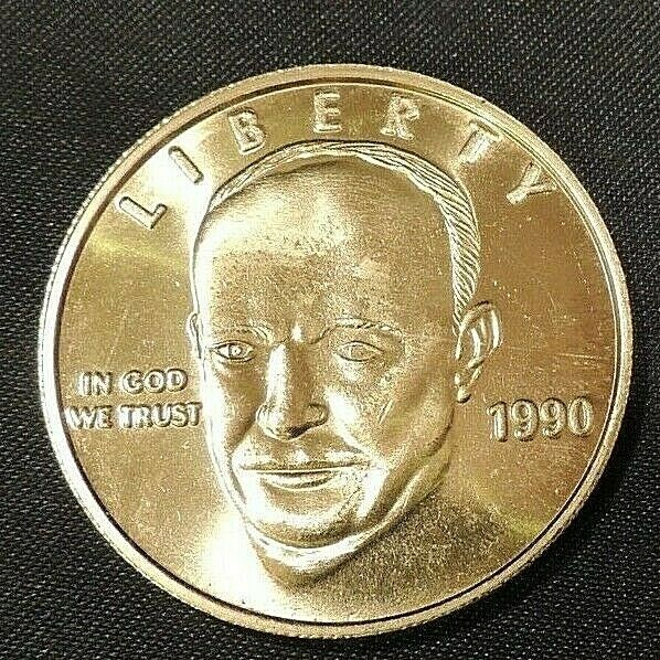 1990 Eisenhower Commemorative Coin AA20 7399 Angels Auction