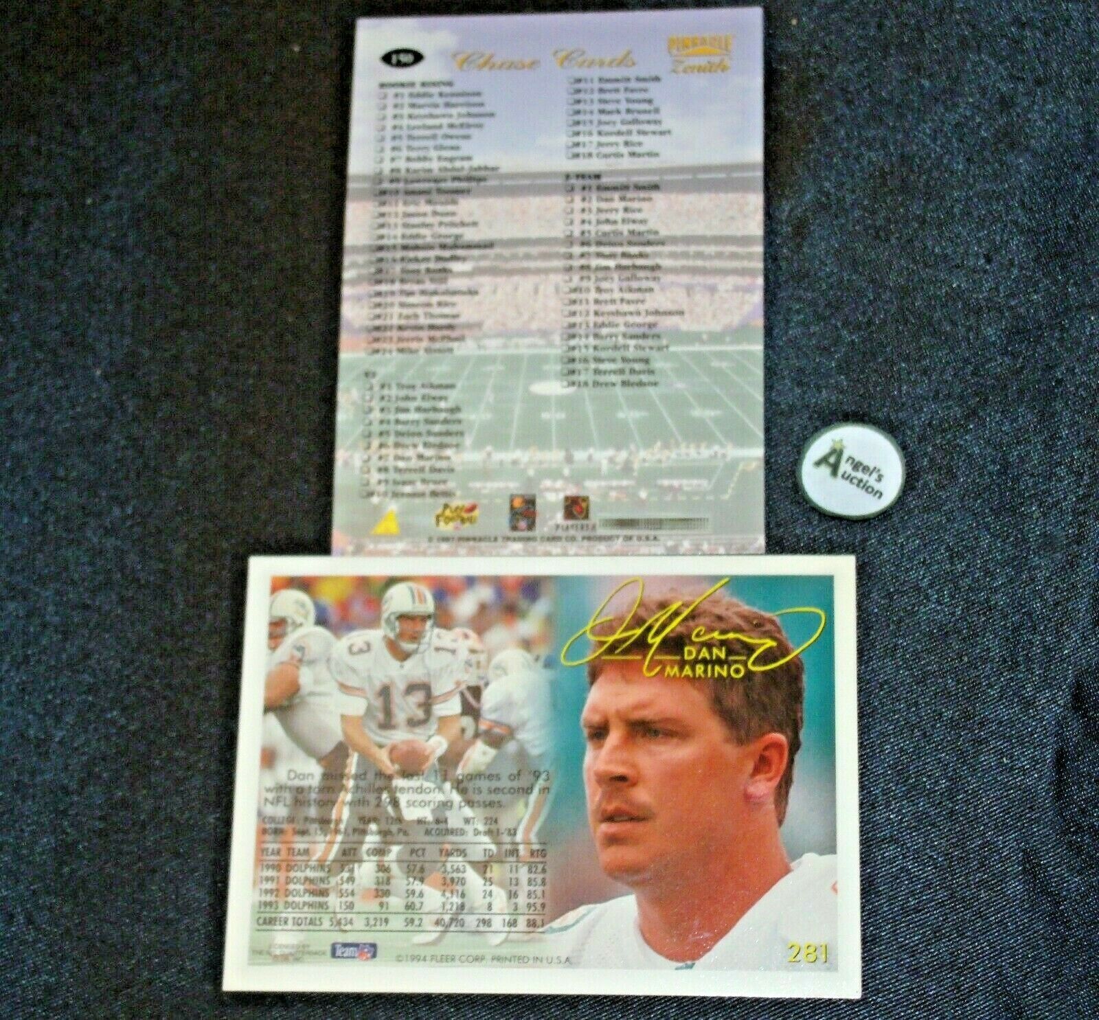 Vintage 1992 DAN MARINO 13 Miami Dolphins NFL Football Player 