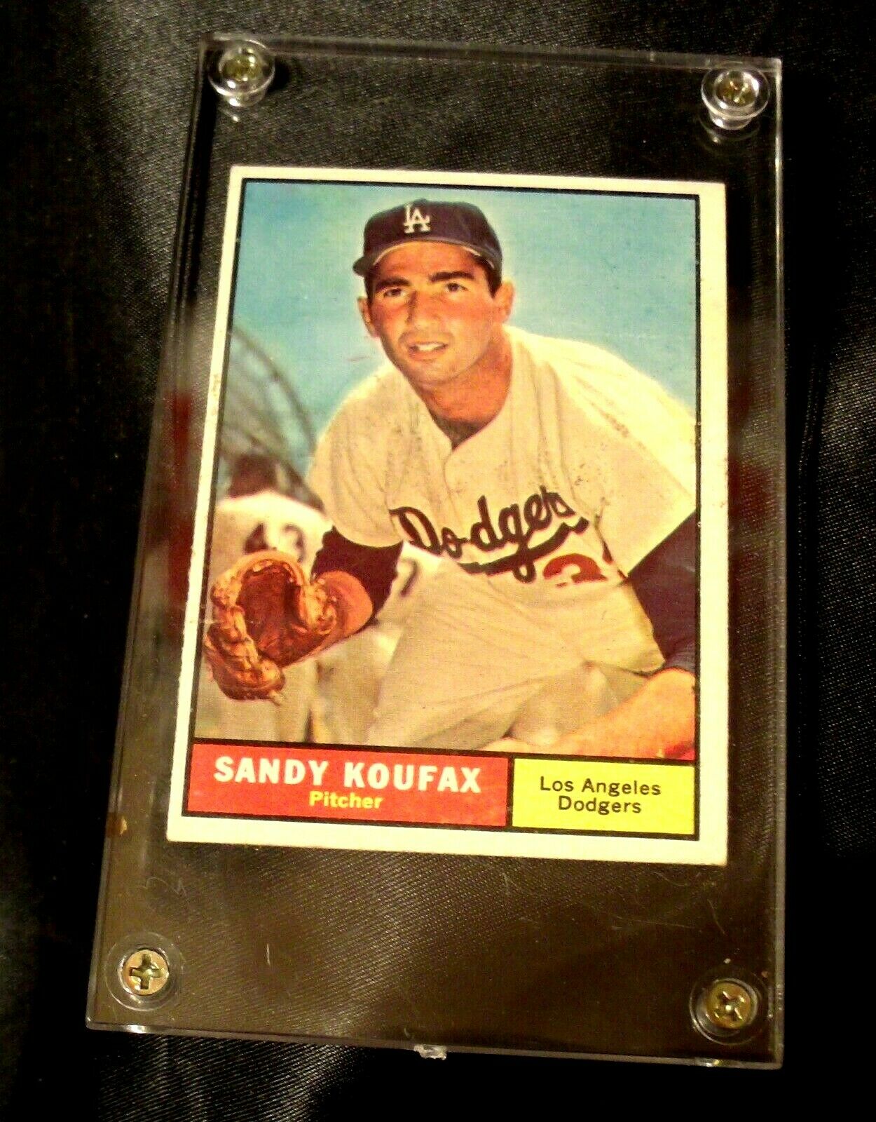 Sandy Koufax Game Worn Jersey Baseball Card