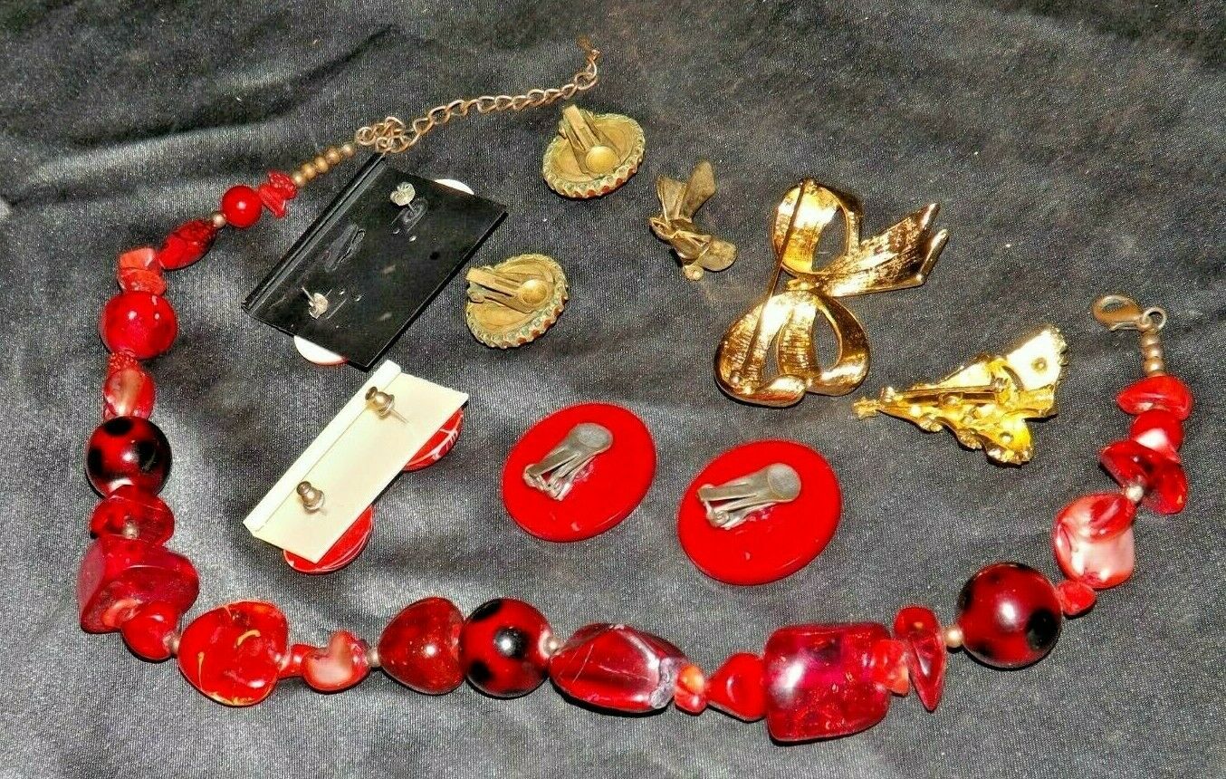 Costume Jewelry Red Tone AA20-JW5009 – Angels Auction