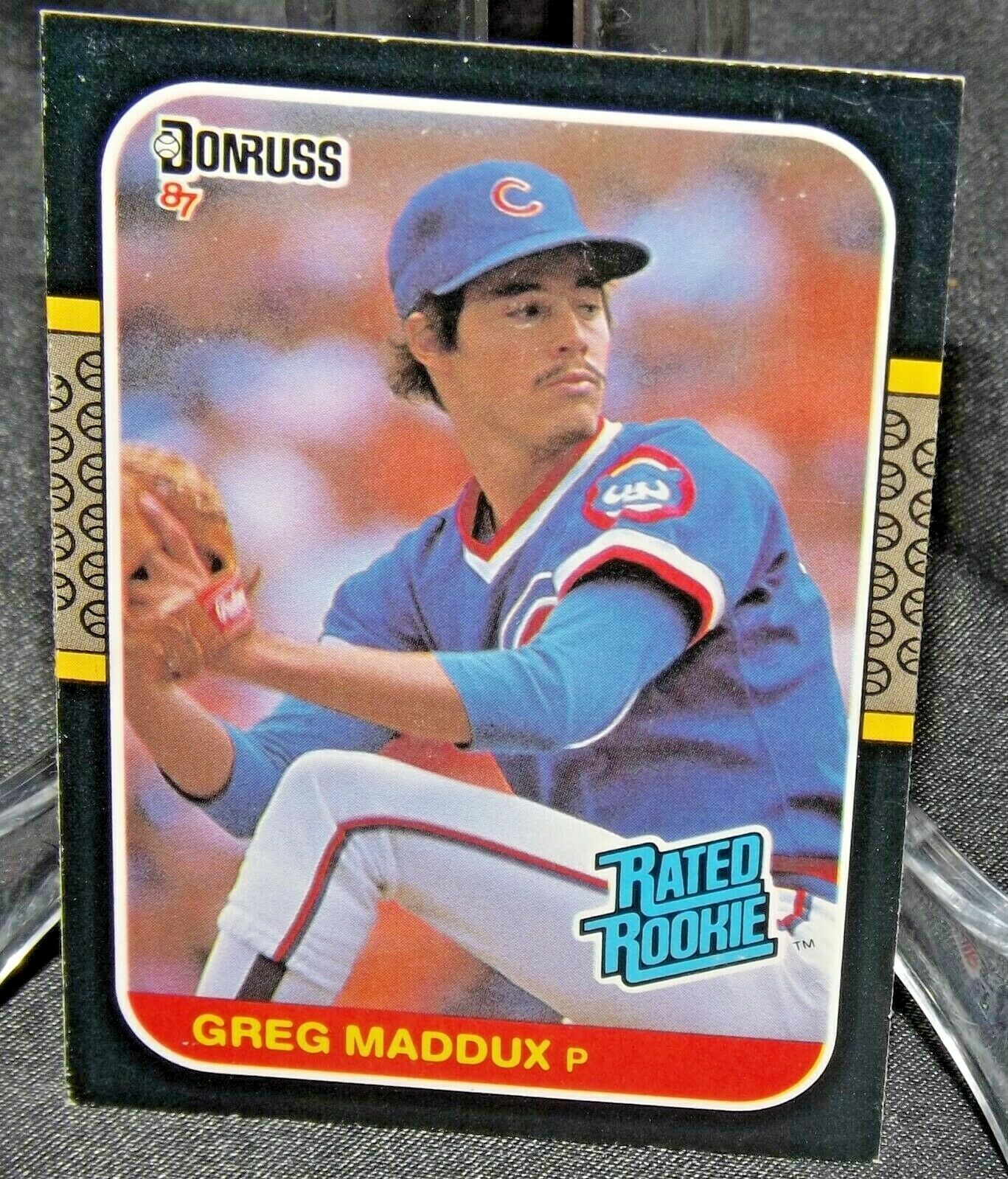2021 Donruss Retro 1987 Materials #87M-GM Greg Maddux Cubs
