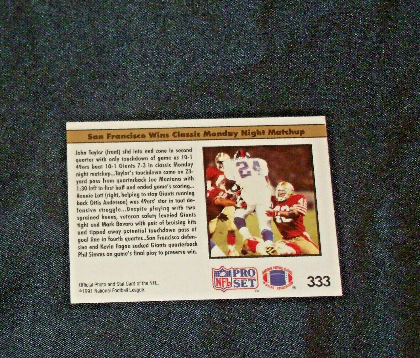 NFL Pro Set Replay Football Trading Cards AA-191807vv Vintage Collectible –  Angels Auction