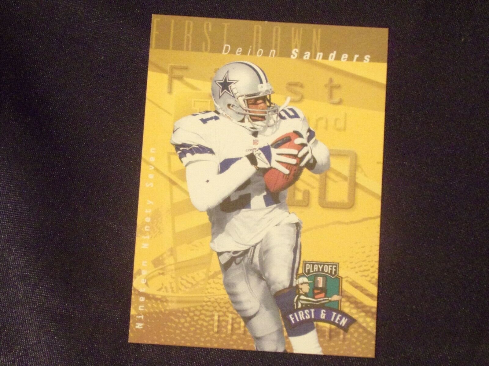 2011 Deion Sanders goal line art card Falcons,Cowboys at 's Sports  Collectibles Store