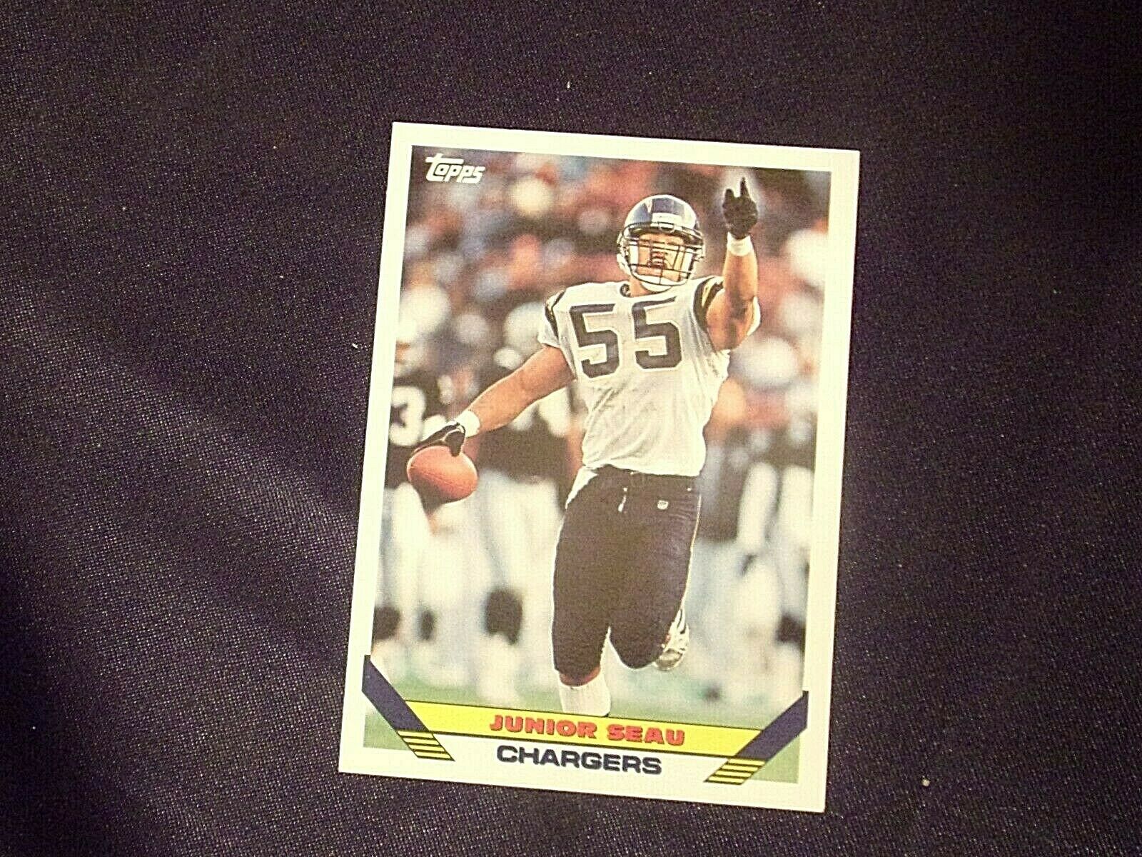 Junior Seau – San Diego Chargers # 55 LB Football Trading Cards AA