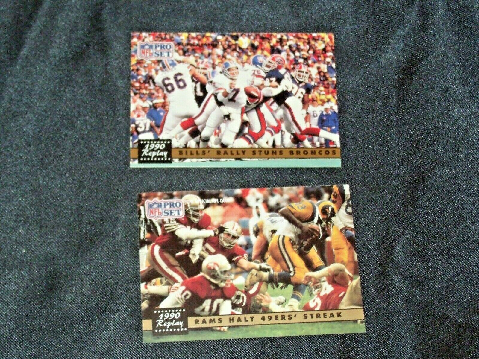 NFL Pro Set Replay Football Trading Cards AA-191807vv Vintage Collectible –  Angels Auction