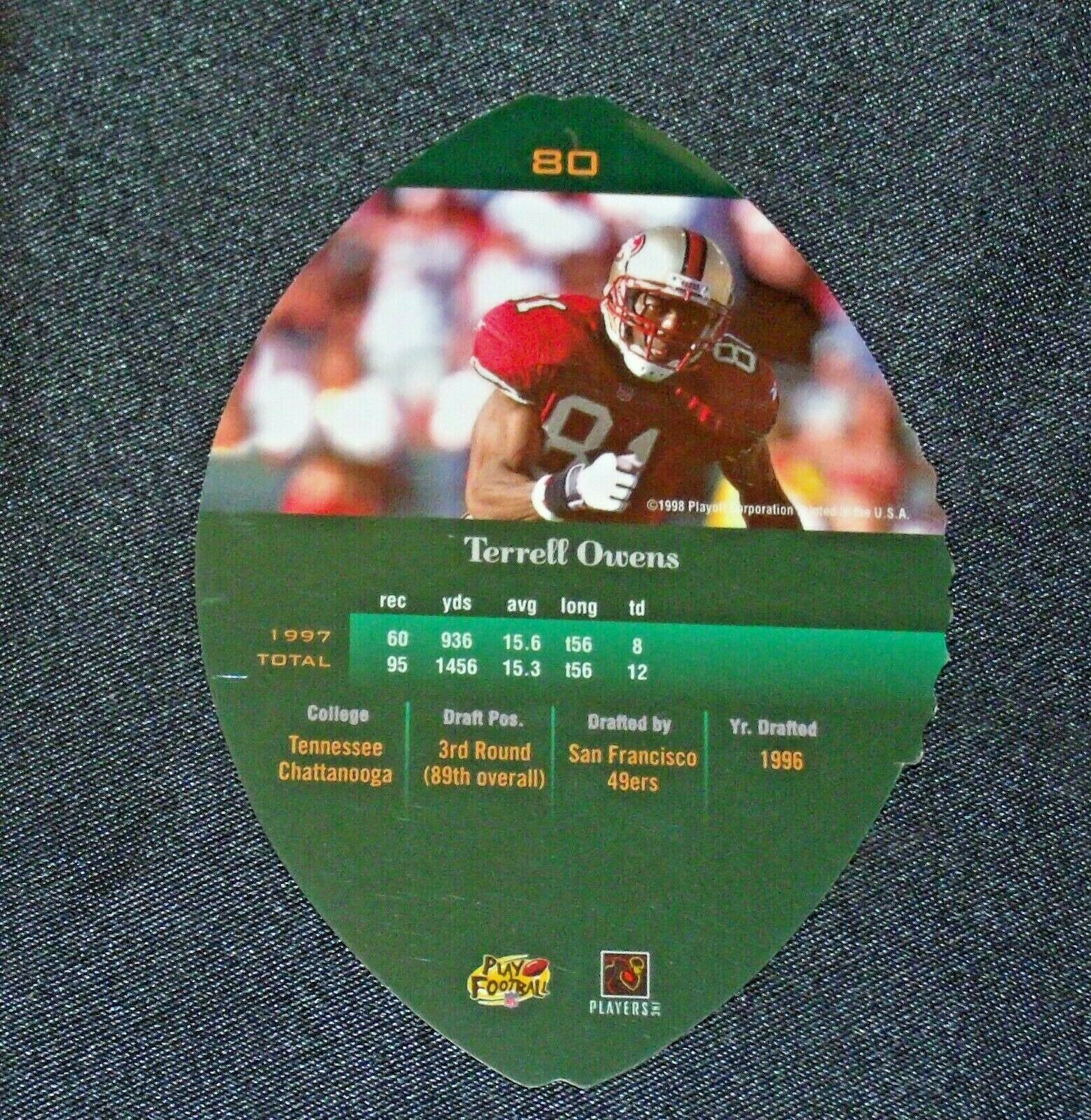 2001 Playoff Contenders #81 Terrell Owens San Francisco 49ers